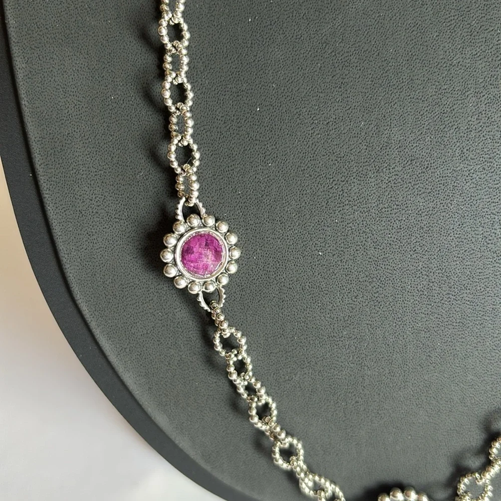 LAGOS 🎉HP🎉 Sterling Silver Maya Charoite Station Necklace